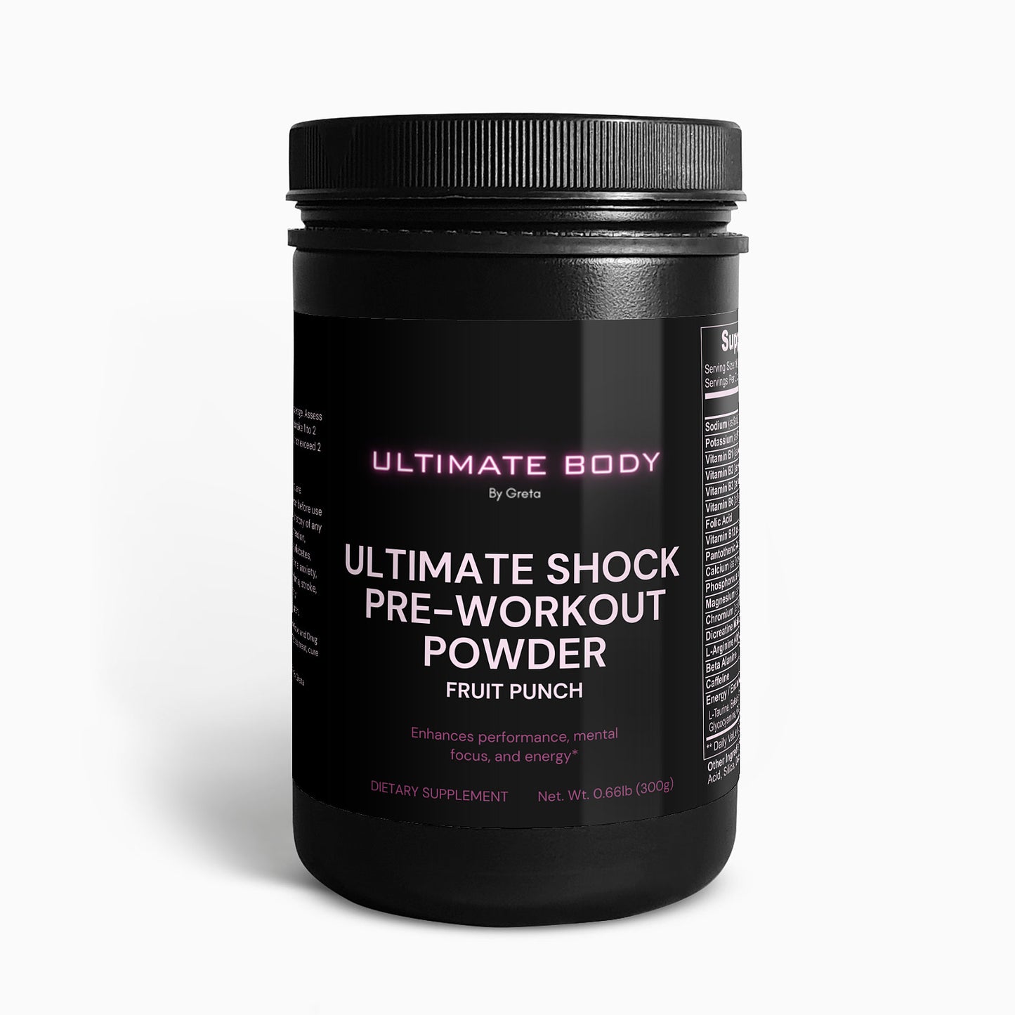 Ultimate Shock Pre-Workout Powder (Fruit Punch)